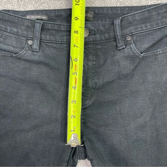 Talbots Jeans Women’s 4 Petite Black Slim Ankle Mid-Rise Stretch - Picture 8 of 11